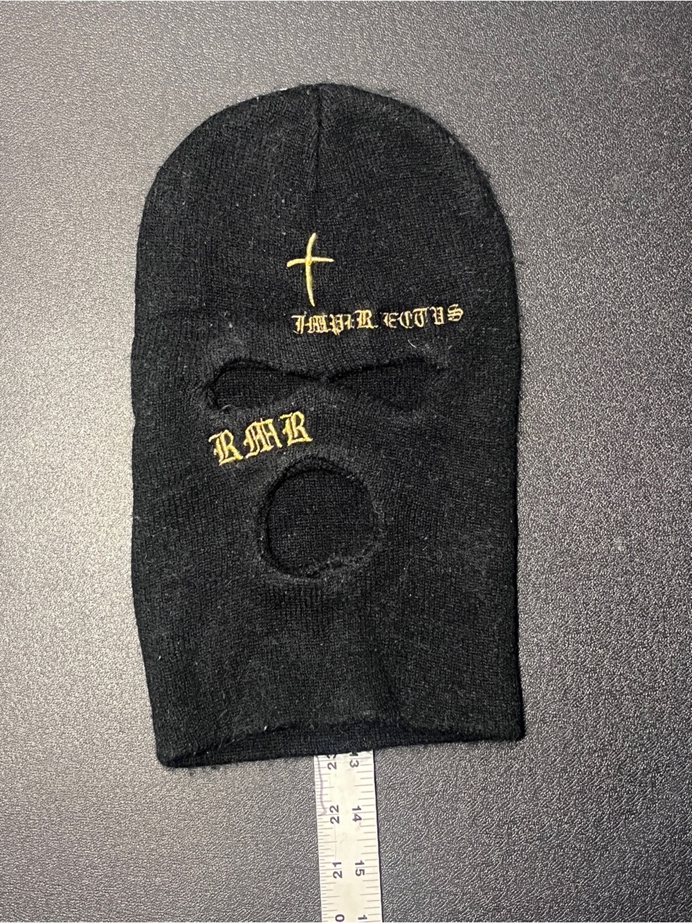 Black knit RMR Skimask "Imperfectus"